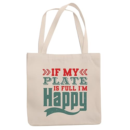 Miniatura 1 de Gift of Cheer Food and Drink Lovers Enjoy Life Natural White Multicolor Canvas Tote Bag