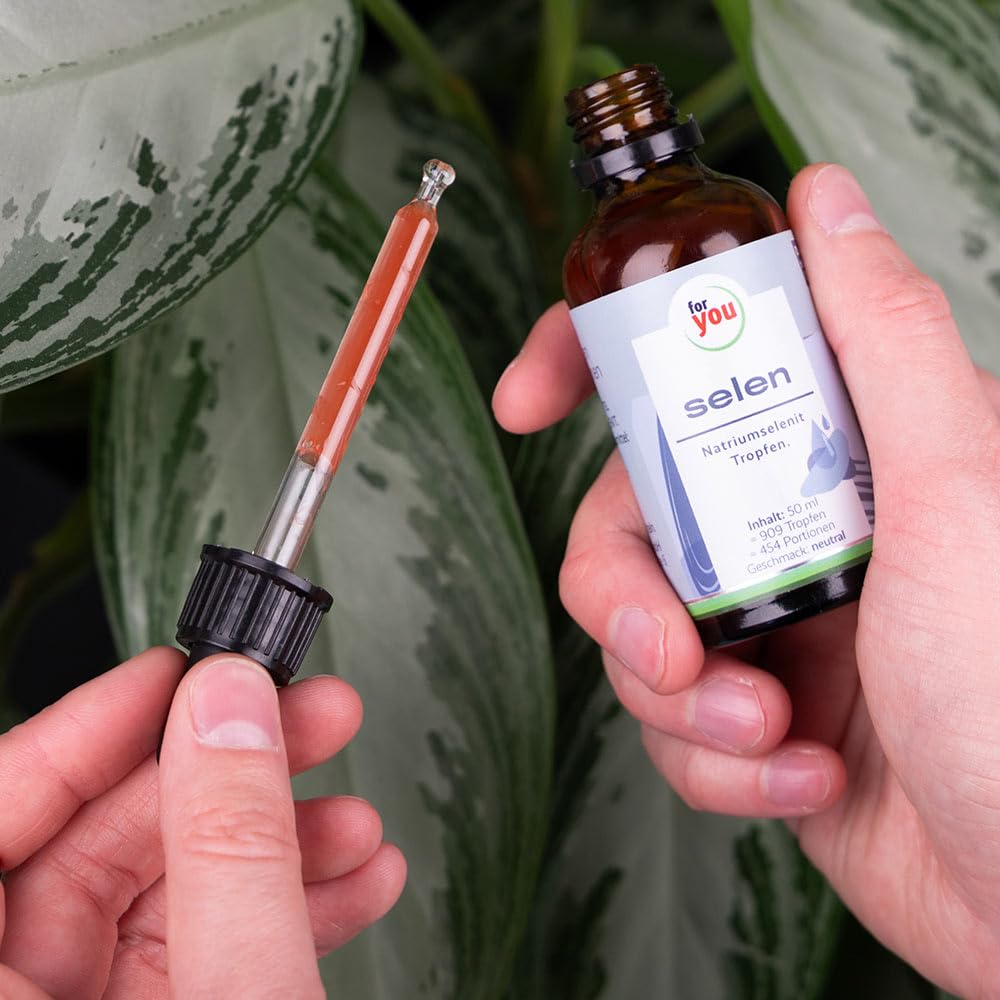 for you selen Tropfen Doppelpack - Mit Milchsäure für die ideale Aufnahme - 220µg Natriumselenit davon 100µg Bioaktives Selen pro 2 TROPFEN - hohe Bioaktivität - laborgeprüfter Premium-Wirkstoff