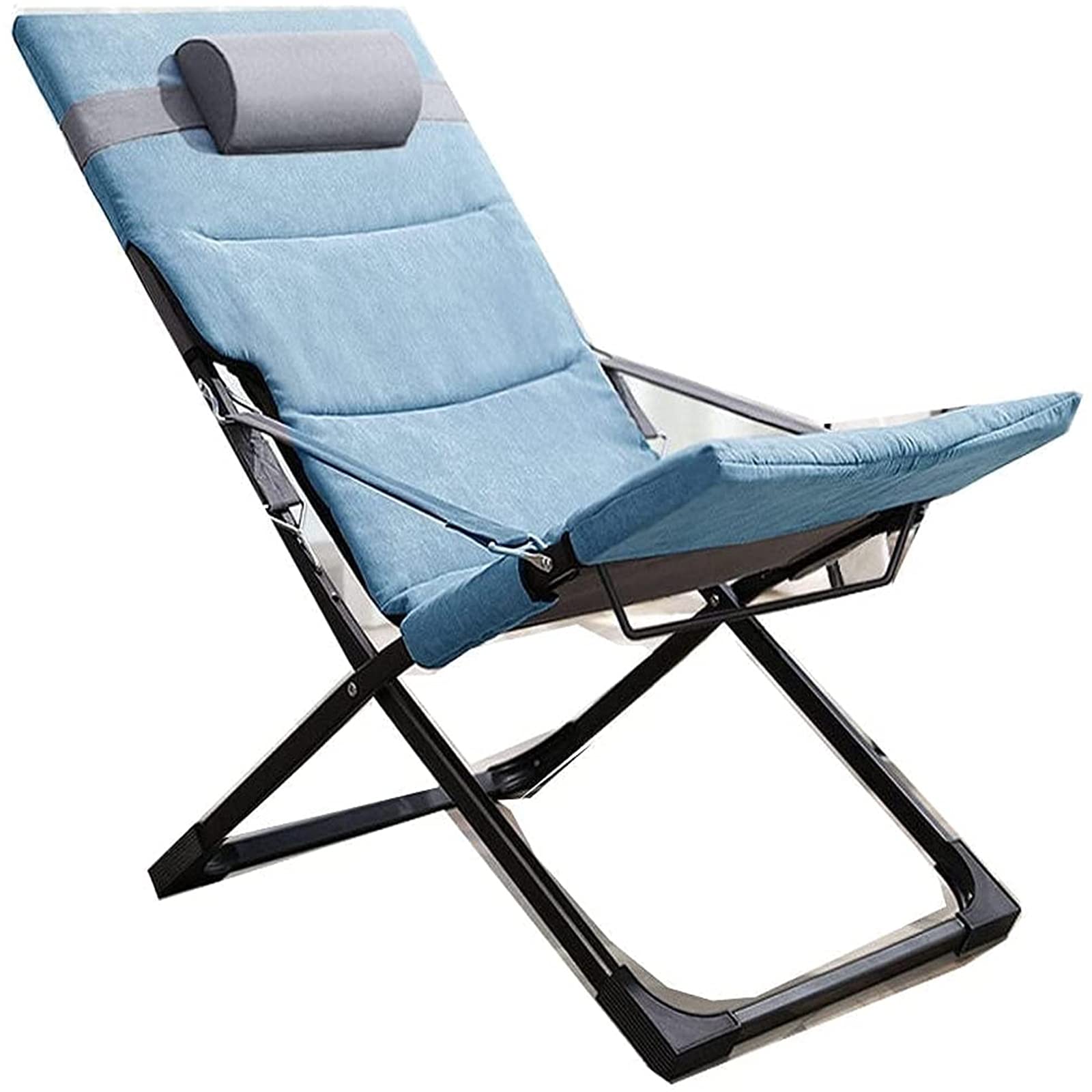 LOUNGER FOLDING CHAIR 고급 패브릭 싱글 소파 거실 발코니 침실 모던
