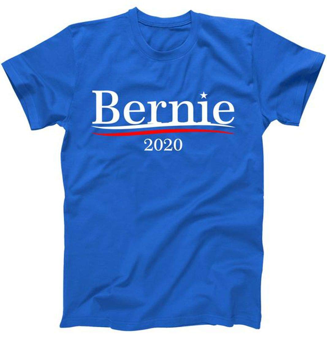 Bernie Sanders 2020 Logo T-Shirt Blue Large