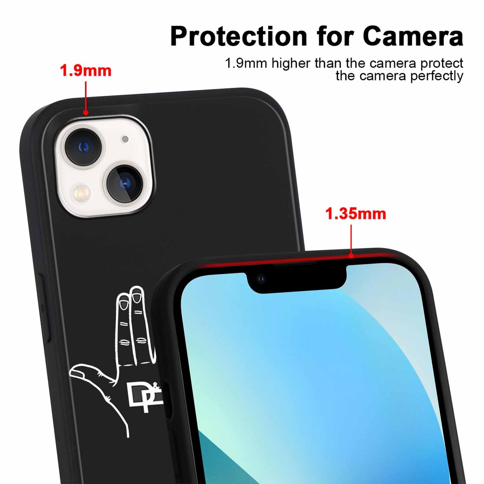 nurkorki [2 Confezioni] JuL Cover per iPhone 14 iPhone13 6,1,Custodia Rapper Star Cool Moda Disegni Antiurto Anti-Graffio Ultra Sottile TPU Silicone Morbida Protezione Case con iPhone 14 iPhone13,02