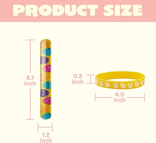 Miniatura 3 de JOYIN Juego de 60 pulseras de silicona de Pascua para rellenar huevos de cesta, recuerdos de fiesta, rellenos de bolsas de golosinas, golosinas