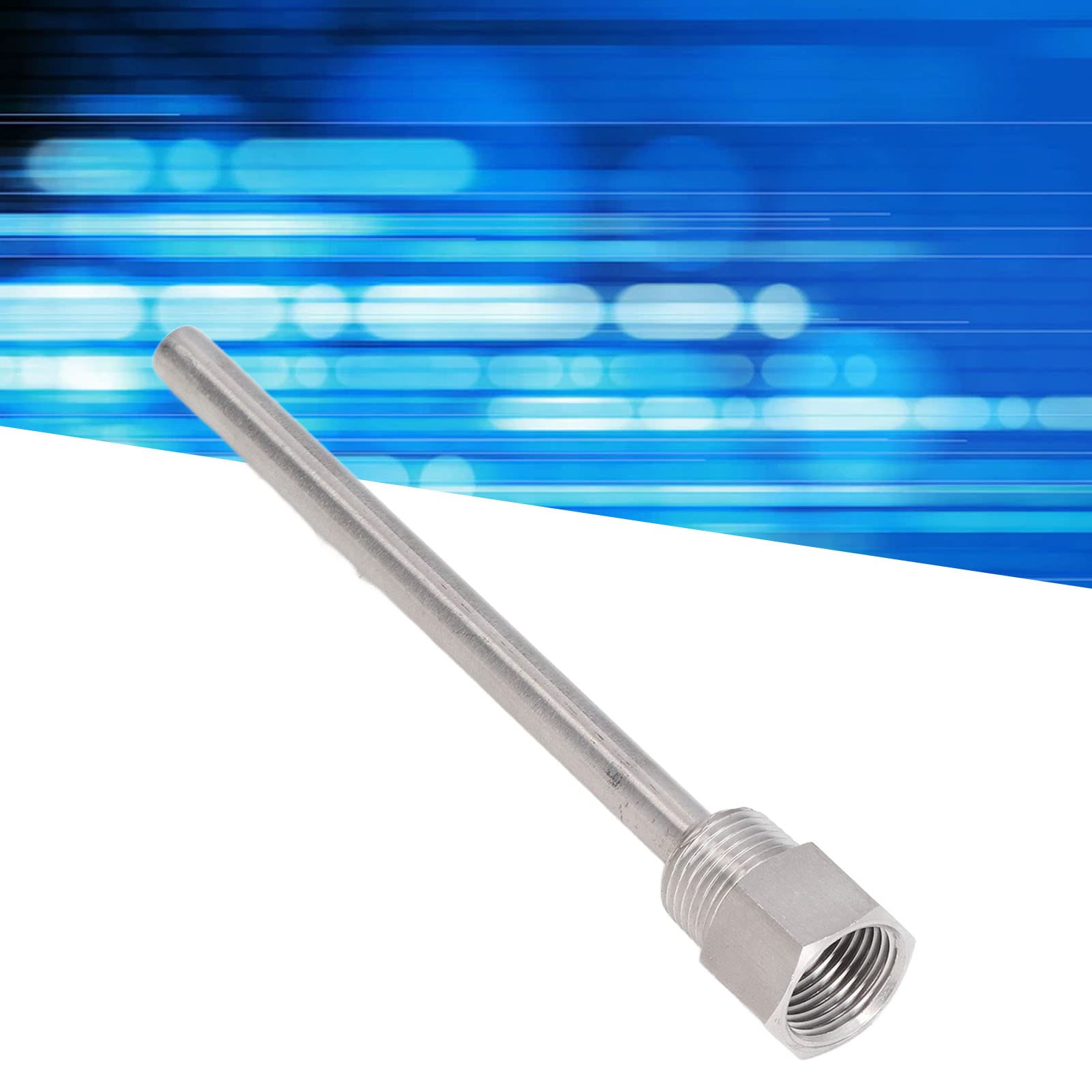 Stainless Steel Thermowell, 6.7in Length Thermowell for Temperature Sensors Fitting Accessories for Homebrew Brewing Beer Fermenter