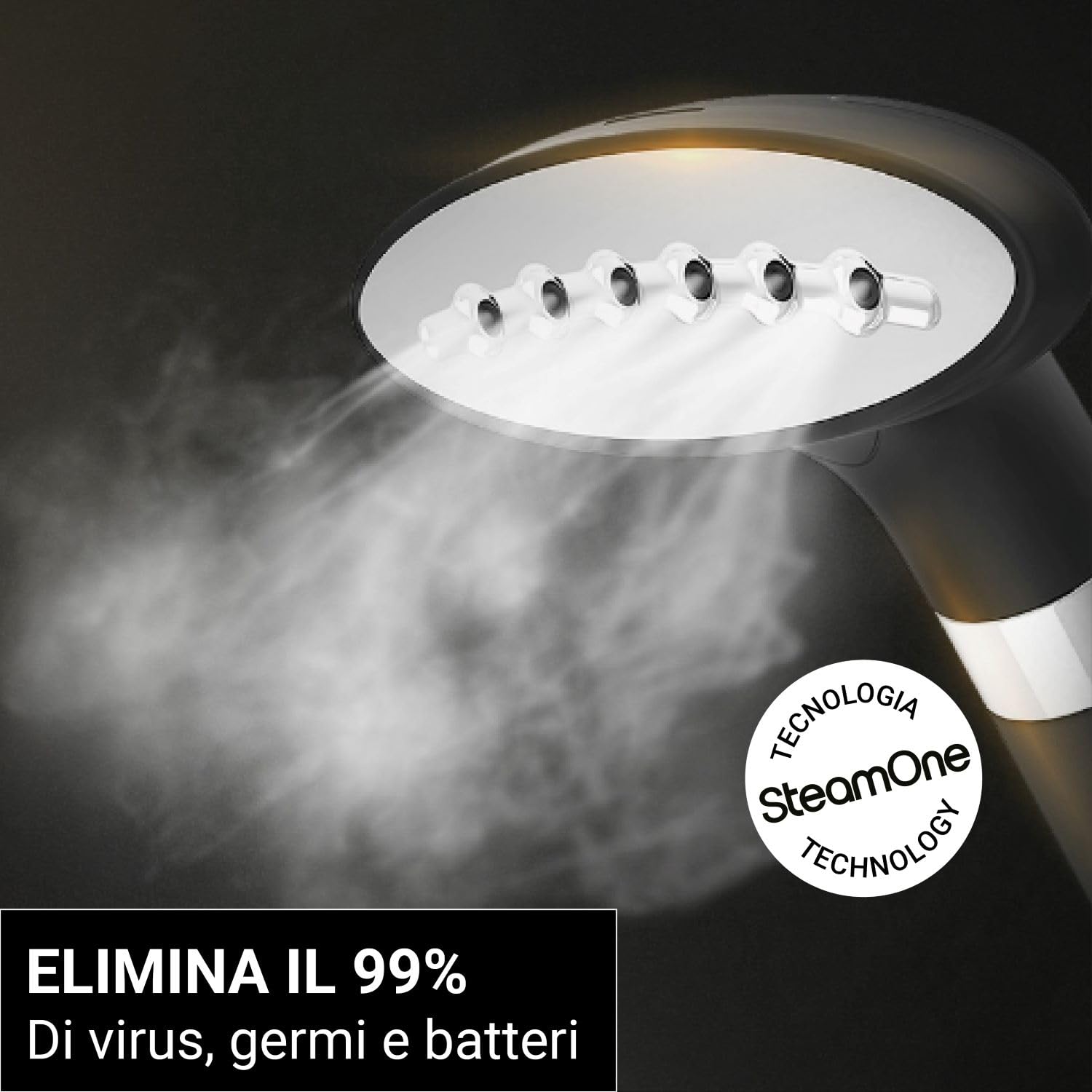 SteamOne - Ferro da stiro a vapore - 1800 W 40 g/min - Serbatoio dell'acqua da 1,8 L - Facile da spostare grazie alle 4 ruote motrici - Pronto in 60 secondi - H18B