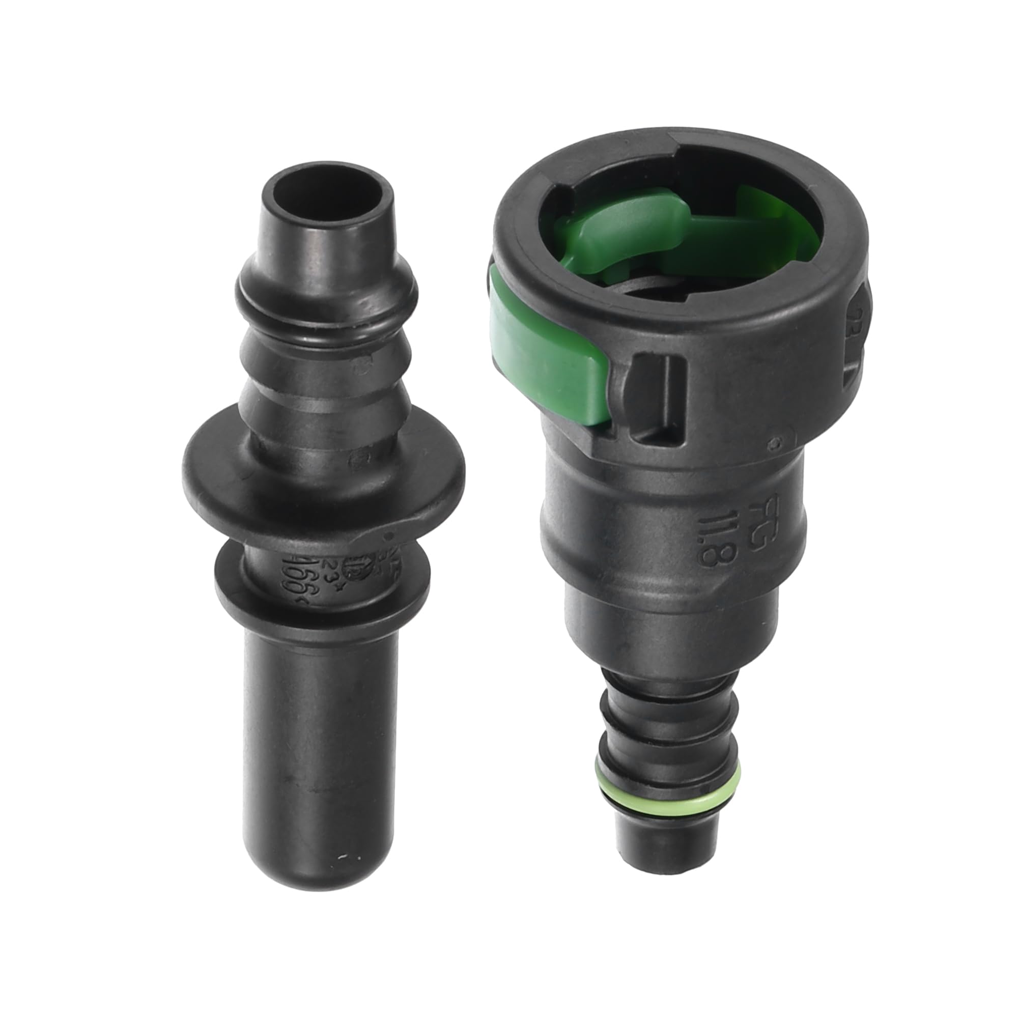 Conector Rápido Para Línea De Combustible | 90 Grados 11.8mm A 5/16" | Fácil Instalación Sin Herramientas | Kit Incluye Macho Y Hembra