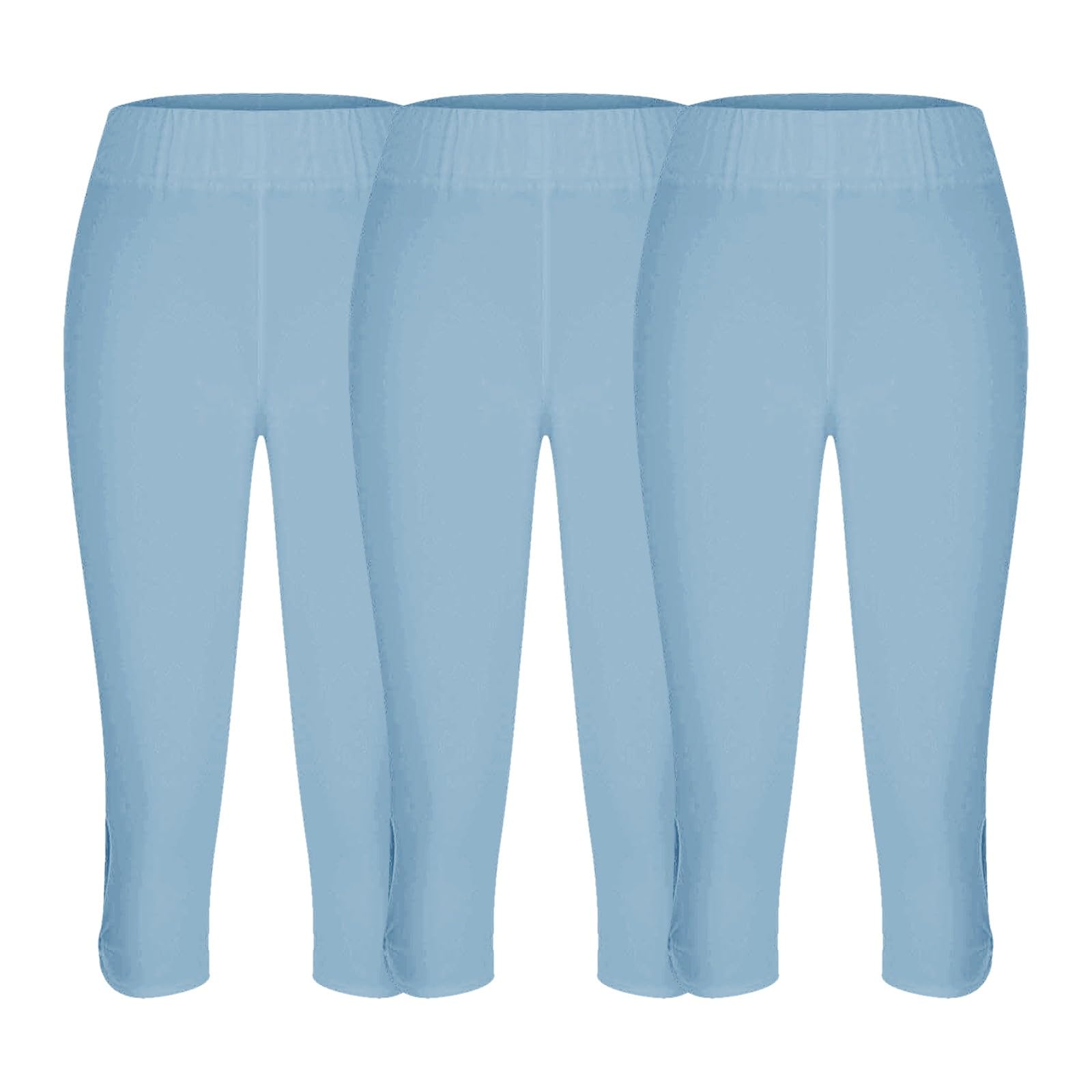 Leggins 3D Anticellulite 3/4 Donna,Pantaloni Capri Push Up Sculpture Lipedema a Compressione Controllo Graduata Pantaloni Corti Sportivi Donna Sport/Fitness/Yoga