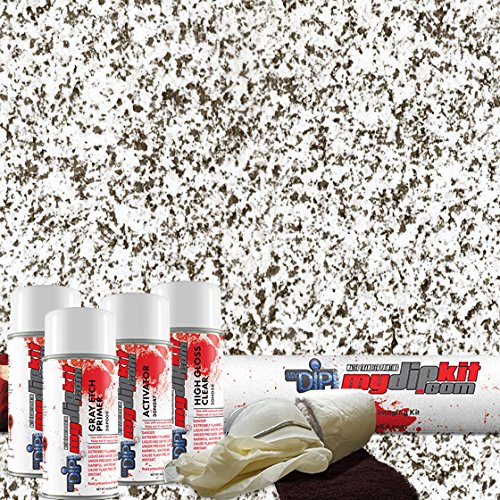 Hydrographics Dip Kit Store - DipKitStore - Water Transfer Printing – MS-010 - Black & Silver Granite (Entry Level)