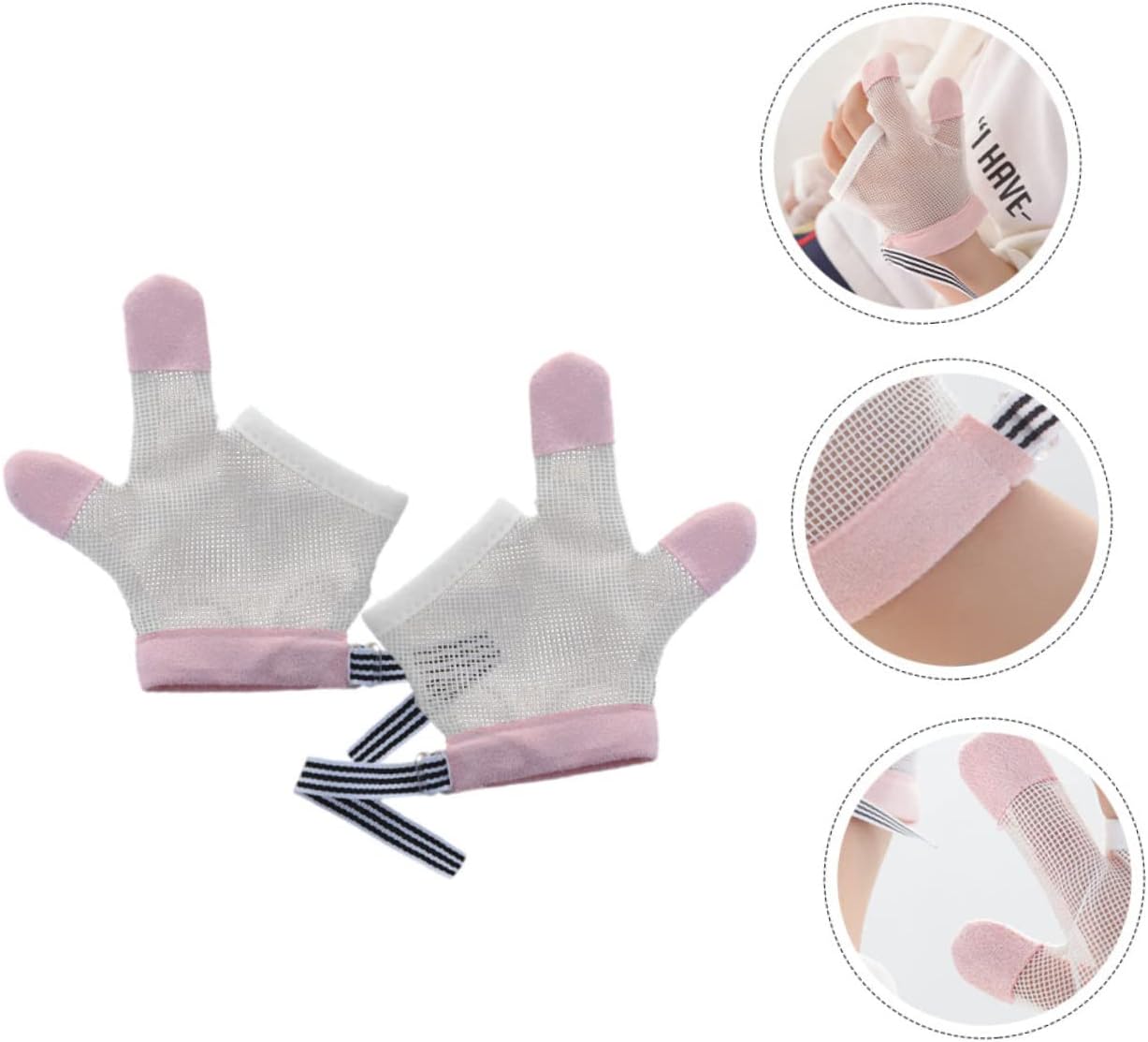 Finger Sucking Stop Guard for Boys and Girls Hand Correction Device Newborn Mittens Boy Essential Accessories Comfortable and Skin-Friendly Gloves
