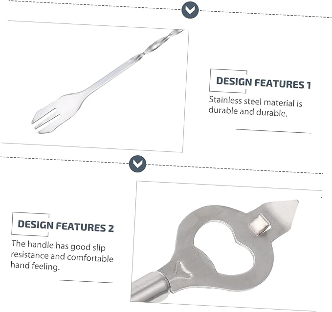Set de Coctelera de Acero Inoxidable PRETYZOOM con Herramientas para Bar miniatura 3