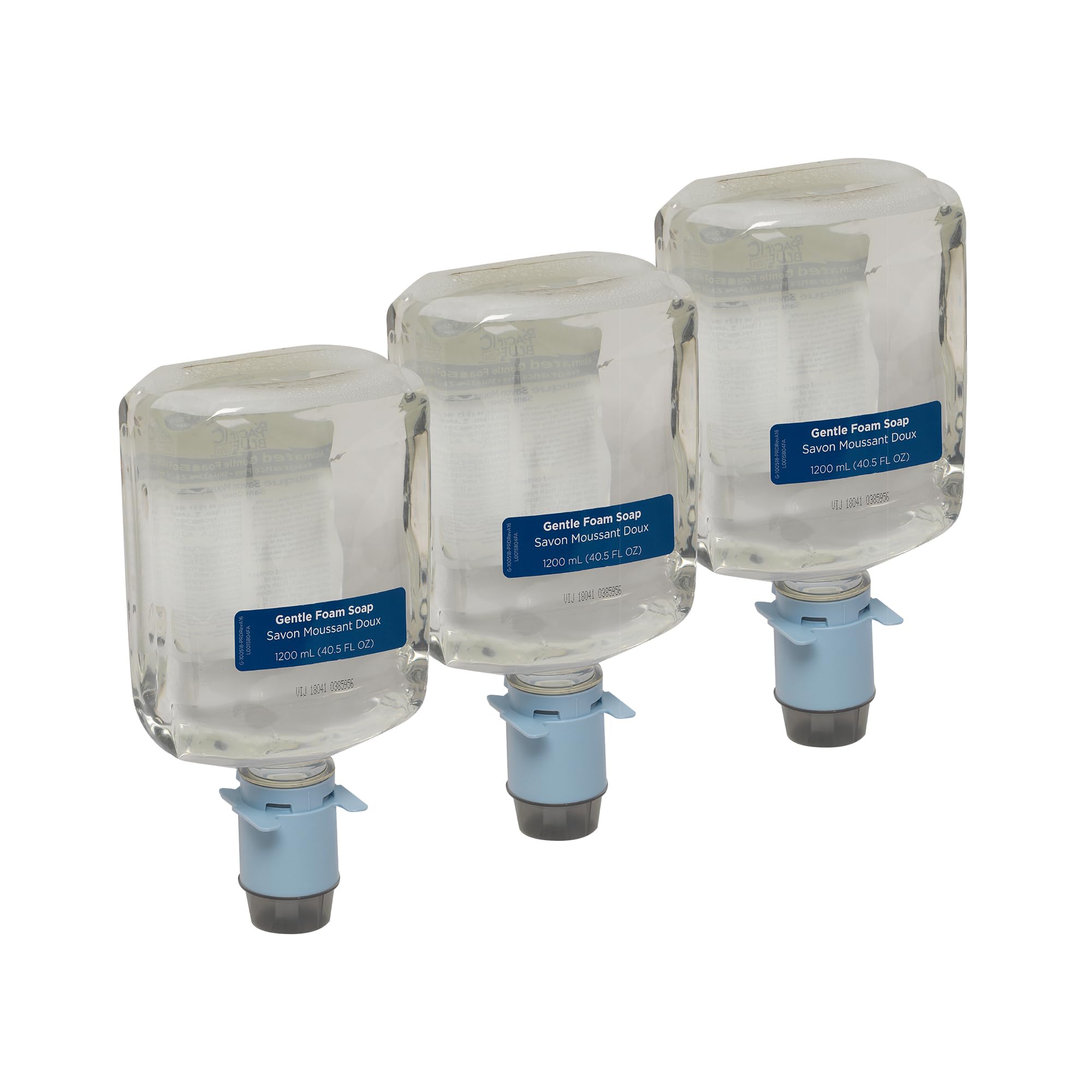 Pacific Blue Ultra Gentle Foam Hand Soap Refill (43716), Compatible Only With Pacific Blue Ultra Automated Touchless Dispenser, Dye and Fragrance Free, 40.5 FL OZ Per Refill, 3 Refills Per Case