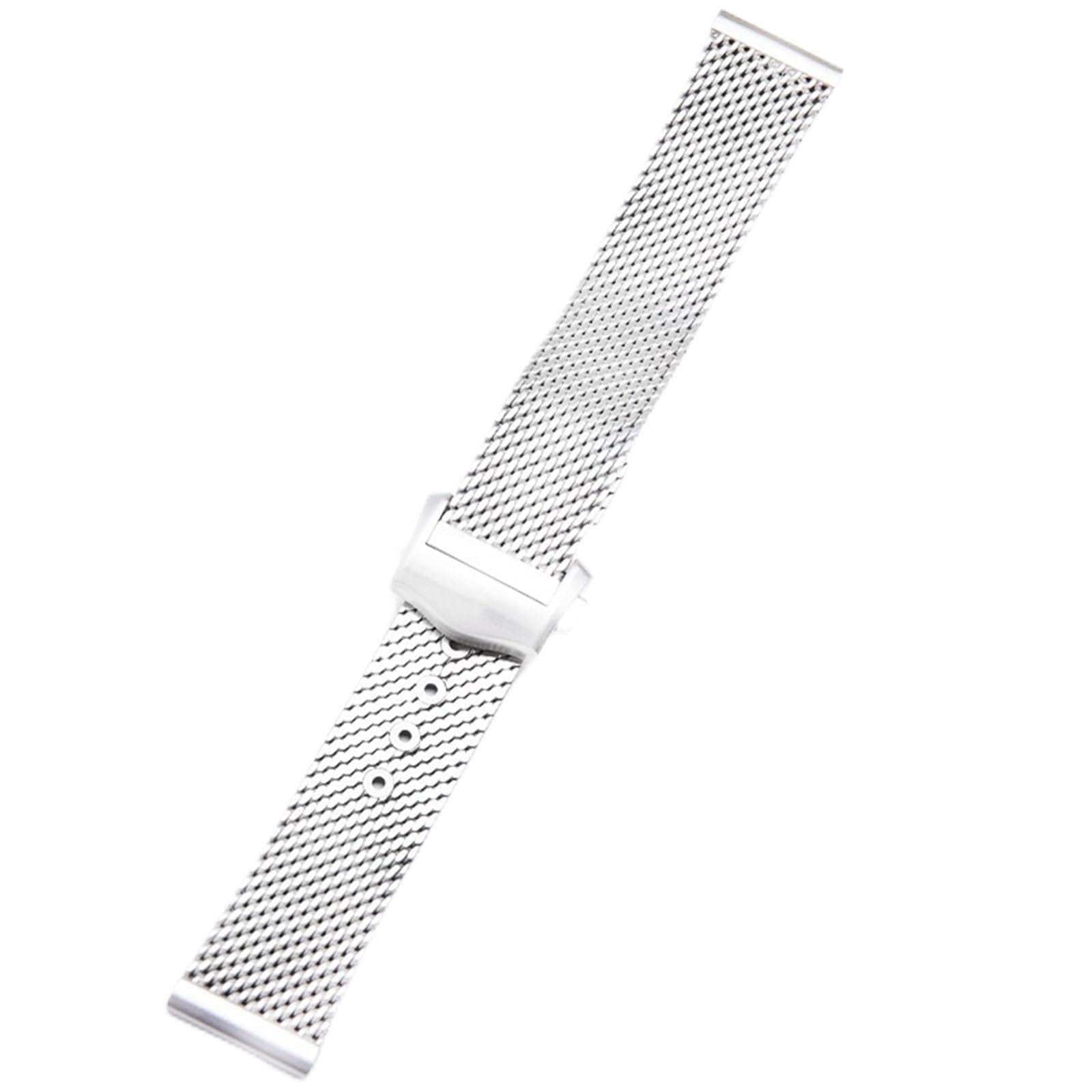 20 mm 316L-Stahlketten-Armband, passend für Omega-Armband 007, Seamaster Diver 300, Ersatz für Milanaise-Edelstahlgürtel