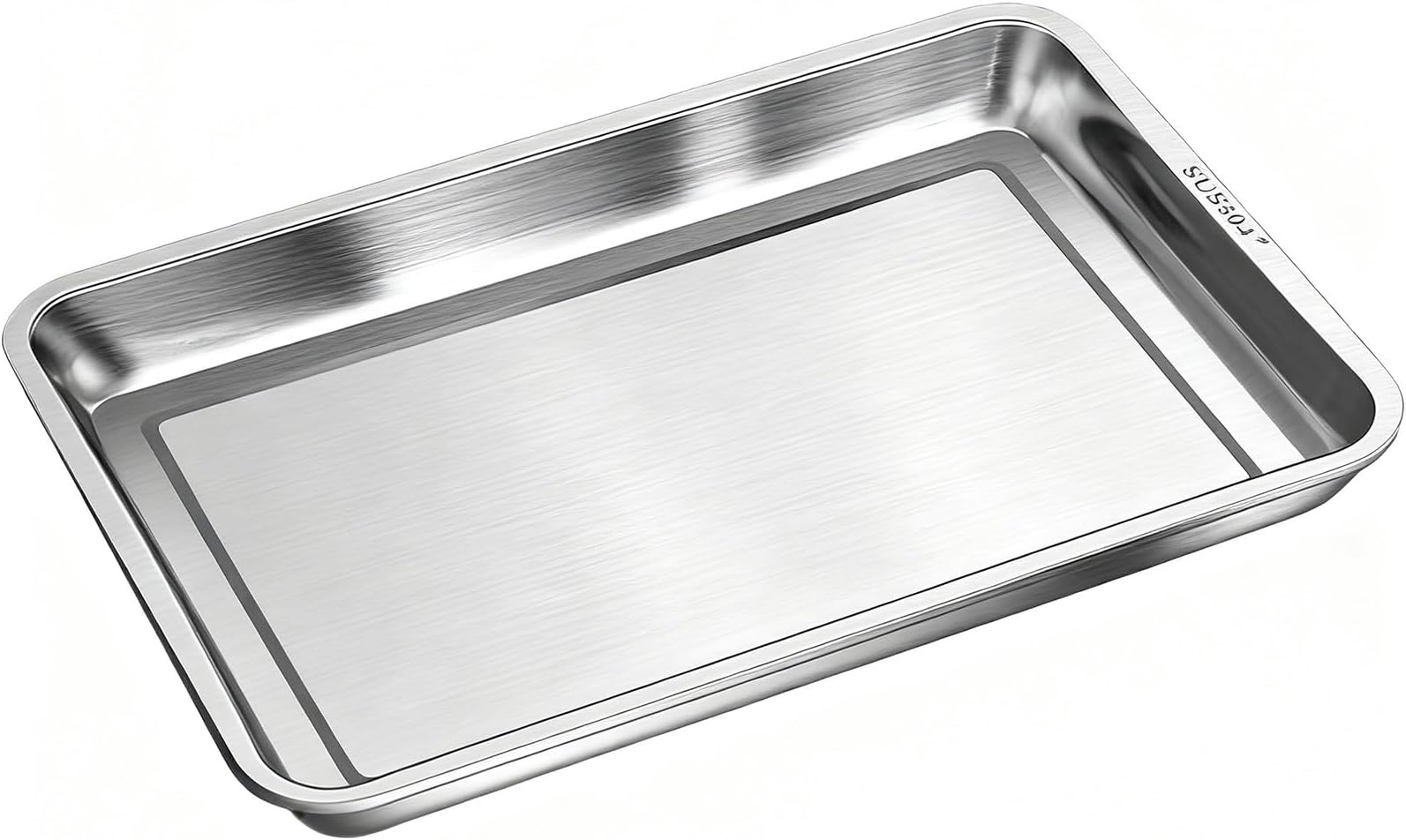 Baking Sheet, Metal Tray Stainless Steel, Cookie Sheets for Baking Pans for Oven Tray for Cake, Cookie, Fruits and Vegetables(60x40x5 cm/24x16x2 in)