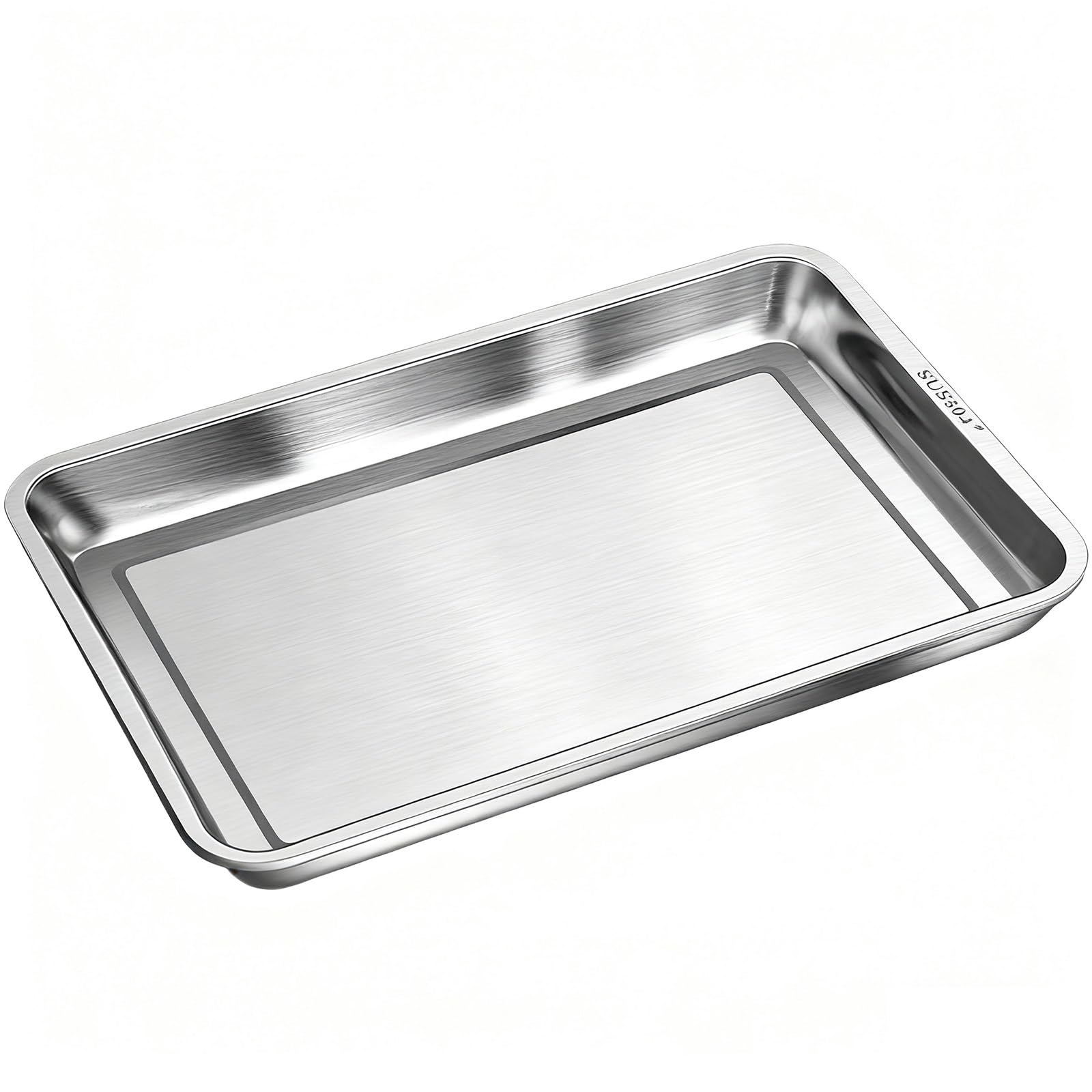 Baking Sheet, Metal Tray Stainless Steel, Cookie Sheets for Baking Pans for Oven Tray for Cake, Cookie, Fruits and Vegetables(60x40x5 cm/24x16x2 in)
