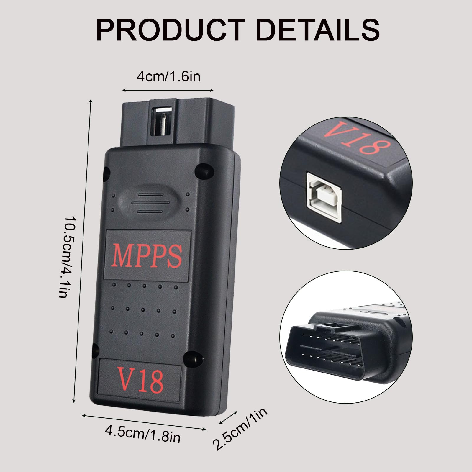 Mpps V18, Tuner ECU, Strumento di Diagnosi Auto, Scanner di Tuning ECU P Tuning per Auto Strumento di Diagnosi di Ricambio