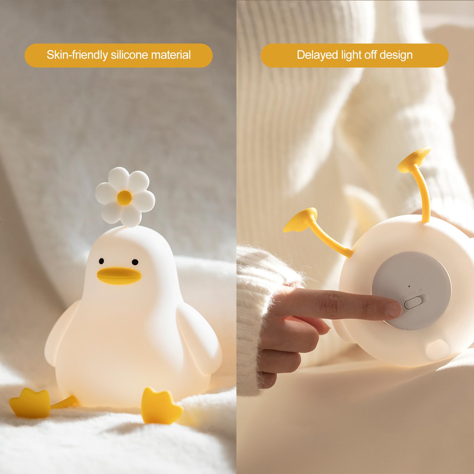 Ergocar mignon la lumière de nuit pour enfants est composée de matériaux de silicone sûrs. Peut être ajusté dans les chambres des enfants de différentes couleurs pour décorer les veilleuses.