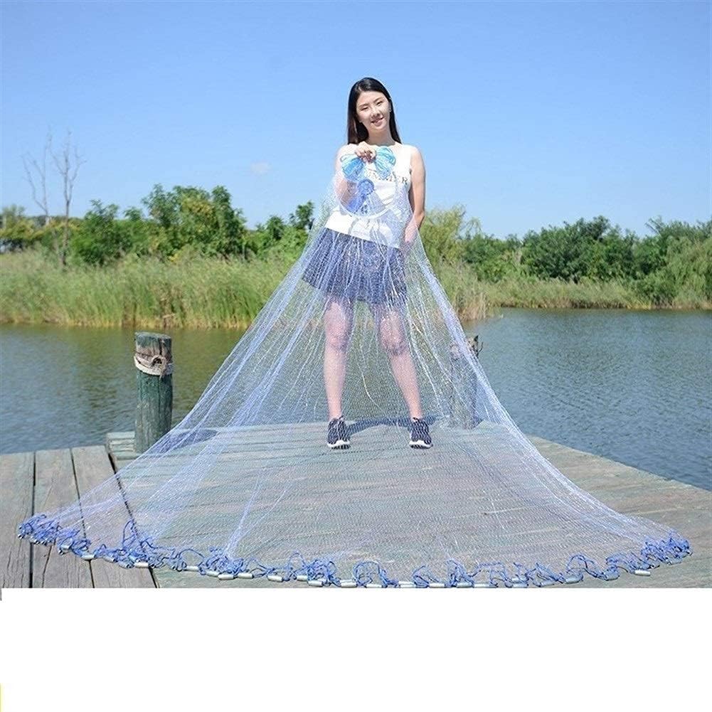 Gauri Enterprises Fishing Cast Throw Net/Hand Throw Fishing nets/Fishing Trap nets with (Heavy Duty Lead Sinker) - White Color (7 Feet) (B0CFG46C3M) Amazon Price History, Amazon Price Tracker