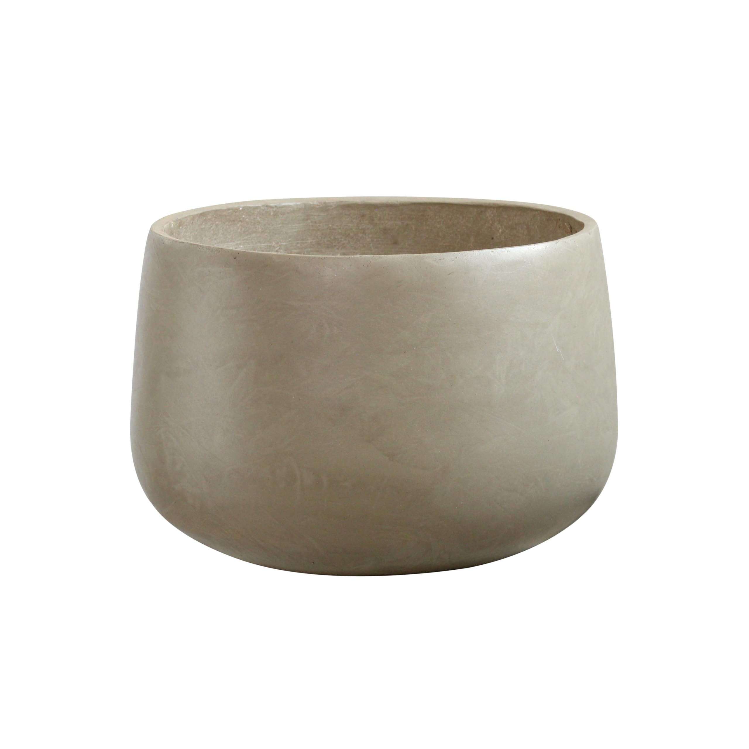 Olly & Rose Beige Extra Large Plant Pot - Planter - Xl Flower Pot - 46 Cm 18 Inch (, H 31Cm D 46Cm)