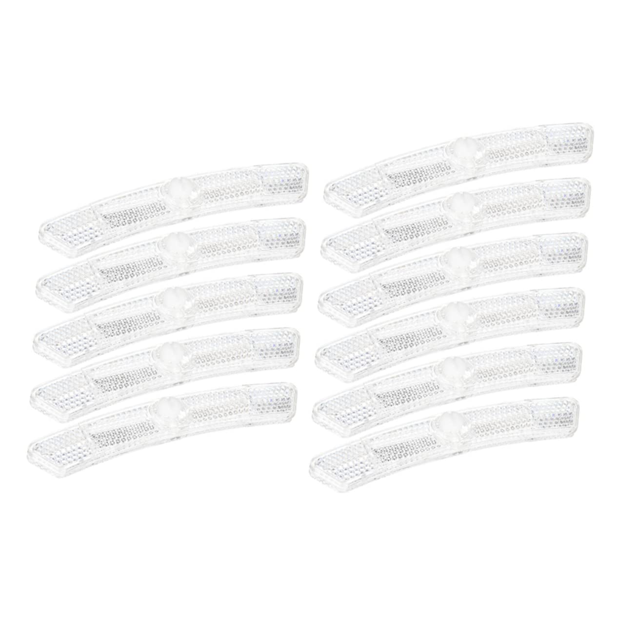 ifundom 10Pcs Portable Reflective Signs for Bicycle Wheel High Visibility Night Safety Warning Reflectors Easy to Install Bike Accessories Stylish Design for Enhanced Cycling