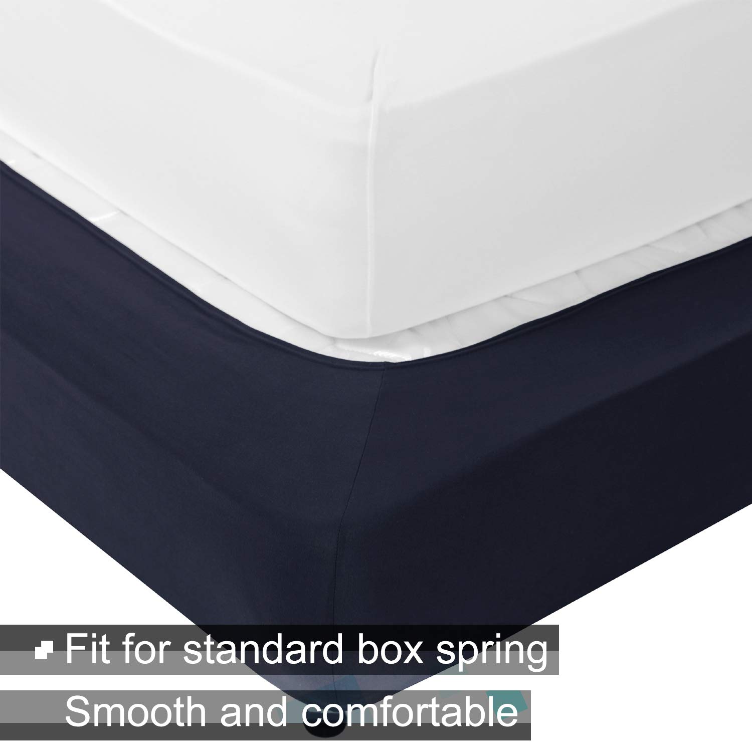 Box Spring Cover Twin Size Jersey Knit & Stretchy Wrap