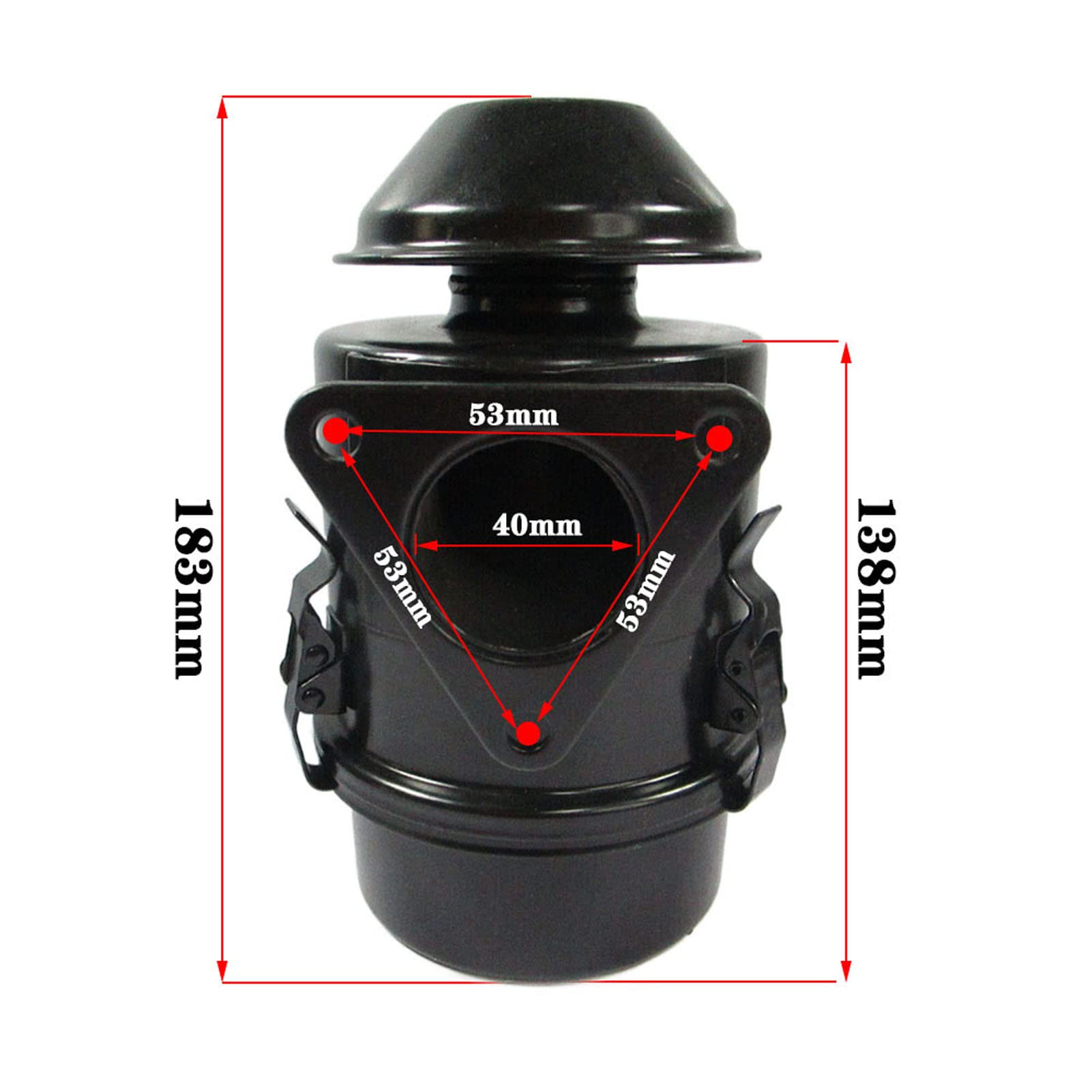 Filtro aria motore pesante universale forte leggero lega di alluminio pesante filtro aria per macchine giardino