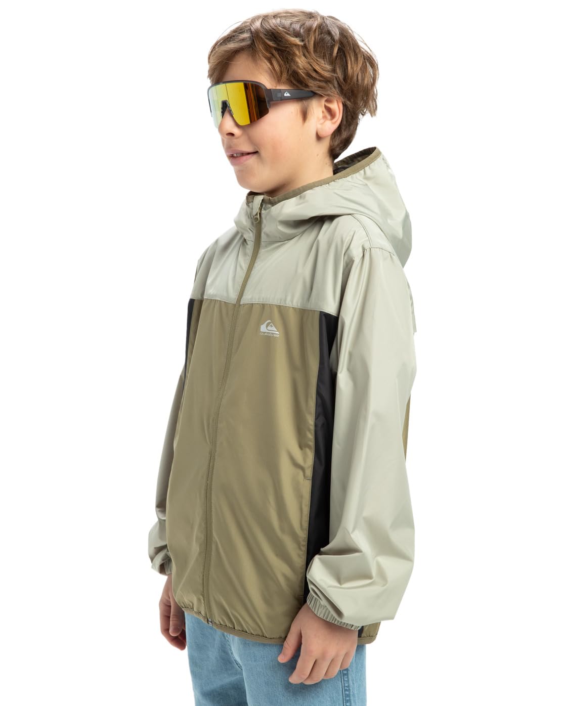 Quiksilver Overcast - Chaqueta Corta-Viento con Capucha para Chicos 8-16