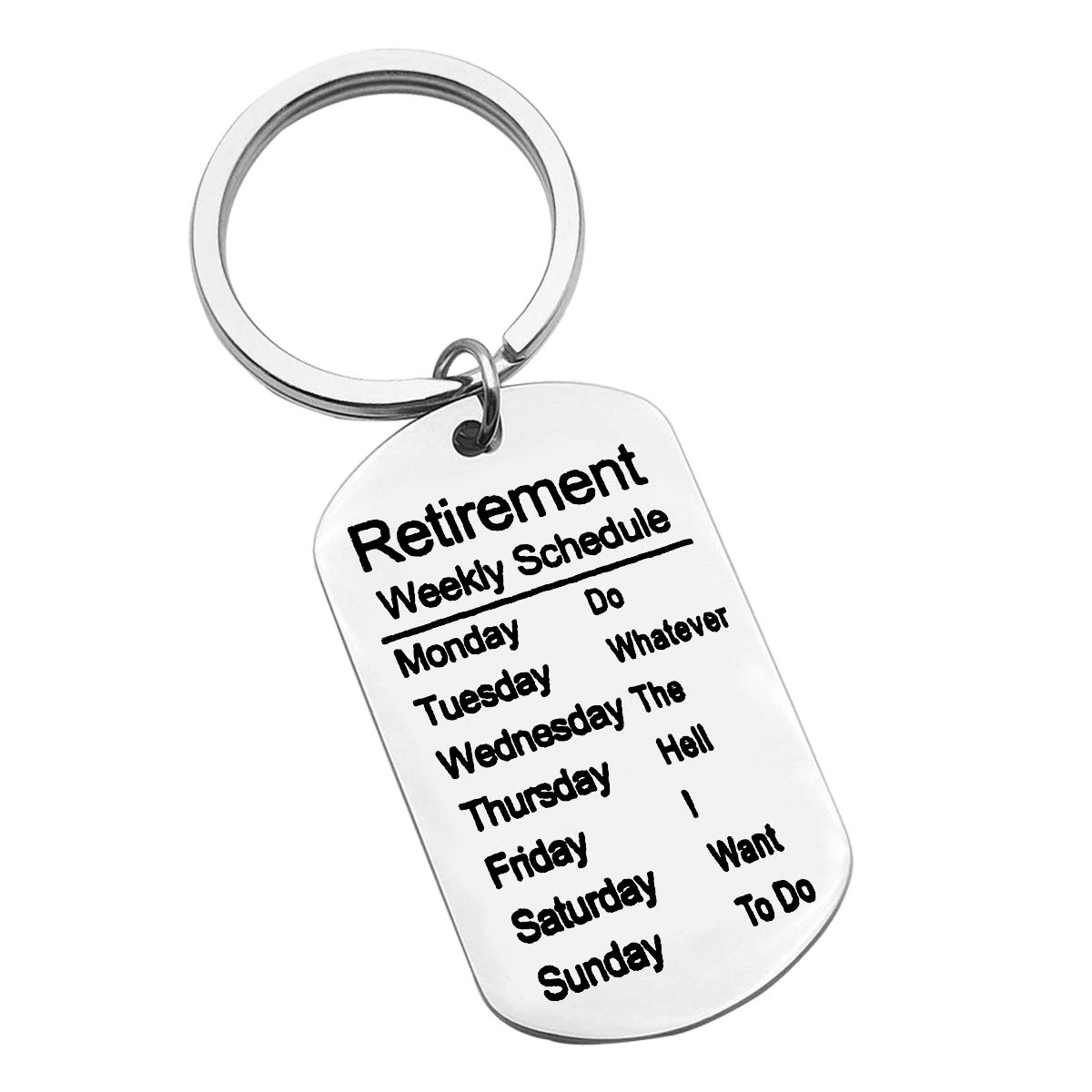 Baipilu Men's Retiret Keyring Gift Funny Coworker Leaving Gift Retiret Gifts Keyring Keychain For Boss Staff Coworker Employee Office Gift For Retired Goodbye Gifts For Wo Christmas Birthday Gift