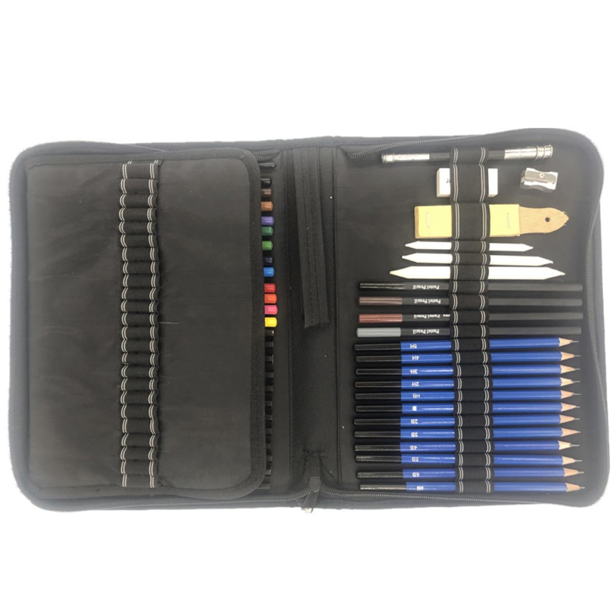 Gadpiparty Kit de Dibujo Profesional 72 Lápices para Dibujar de Plástico, Colores Vivos y Aplicación para Bocetos y Scrapbooking