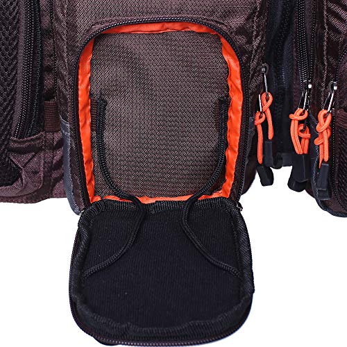 Image of Kylebooker Fly Fishing Vest Pack for Men and Women | Breathable Mesh, Multiple pockets, Adjustable Size, Lightweight, Backpack for Outdoor Trout Bass Fishing