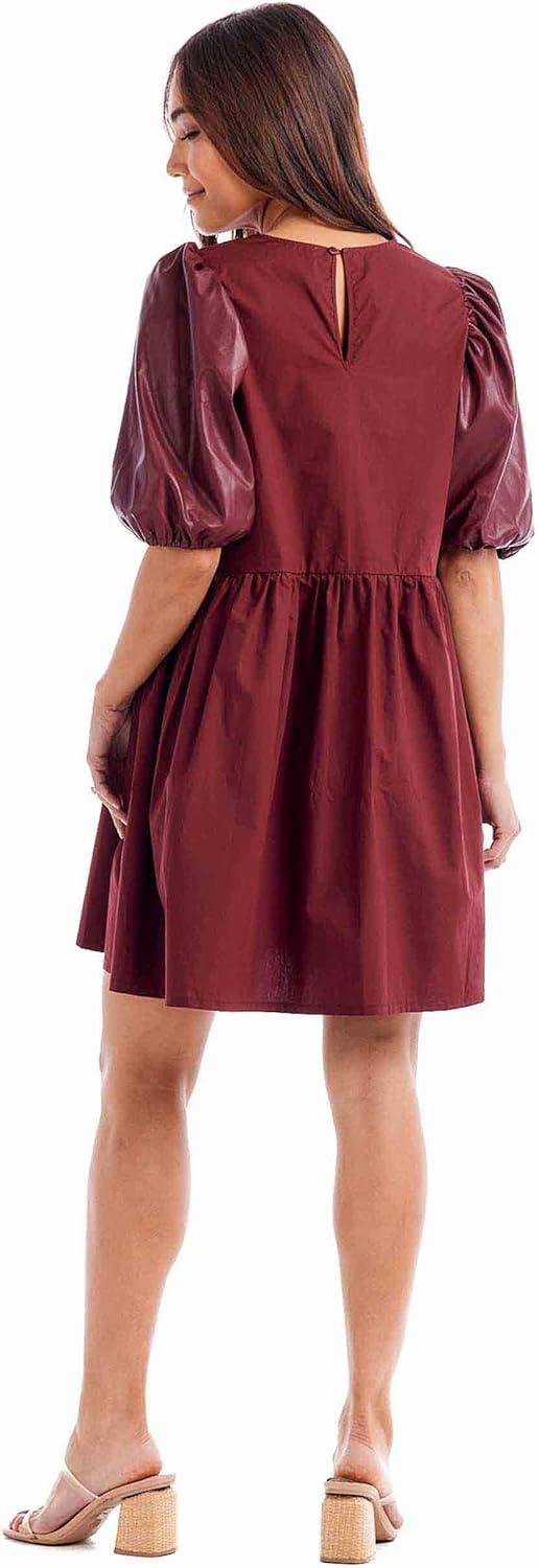 Mud Pie Womens Mud Pie Women's Ren Leather Dress - Image 4