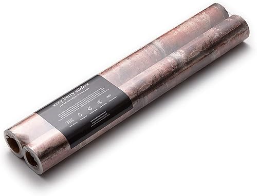 Miniatura 10 de Very Berry Sticker - Papel tapiz adhesivo con apariencia de mármol removible, papel adhesivo impermeable para encimeras (24 x 118 pulgadas, vena