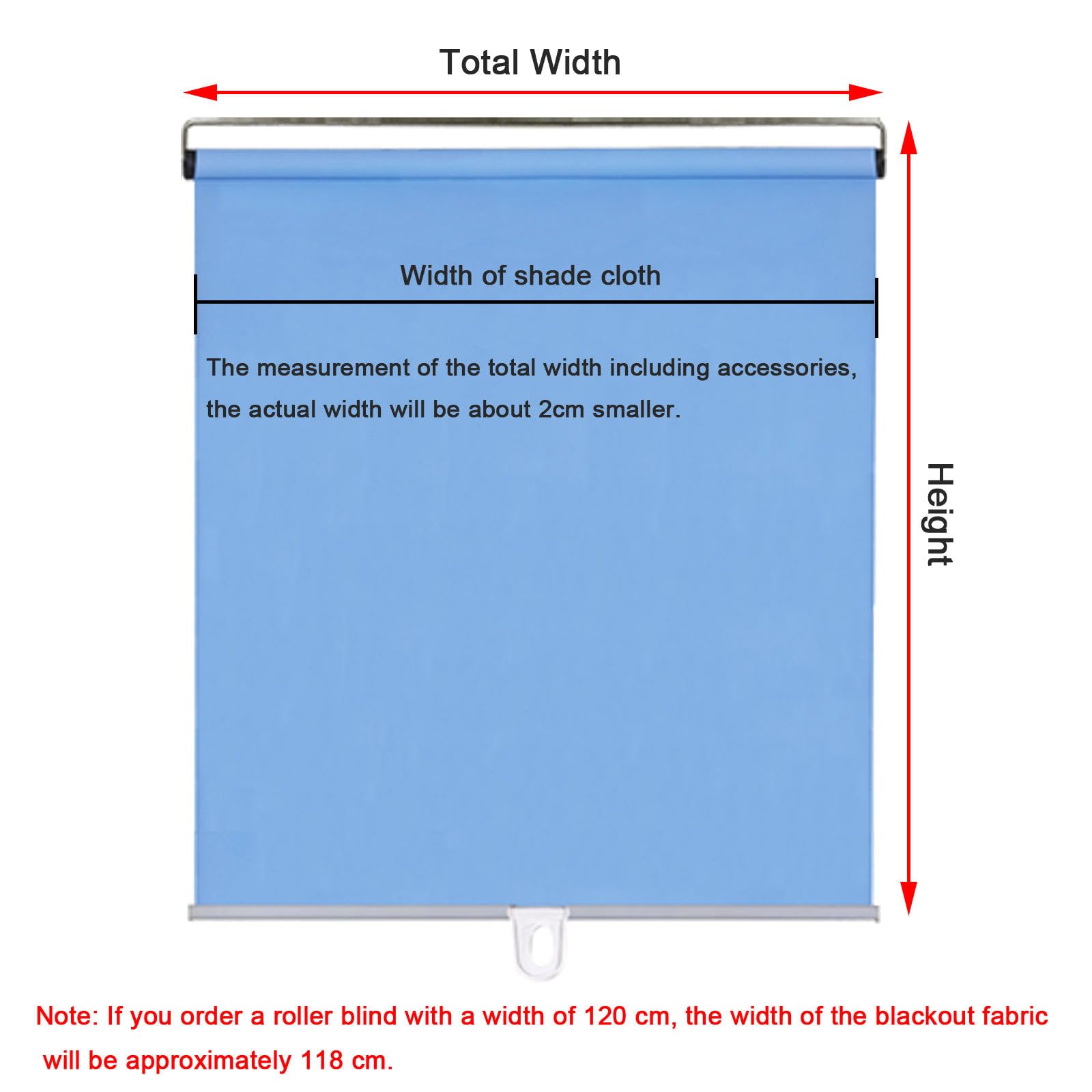 Tende a Rullo Termoisolanti Senza Forare,Tende Oscuranti,Tende Avvolgibili Retrattili Automatiche,Tende Temporanee per Porte E Finestre,con Gancio Trasparente,Blue-80x200cm(31.5x78.7in)