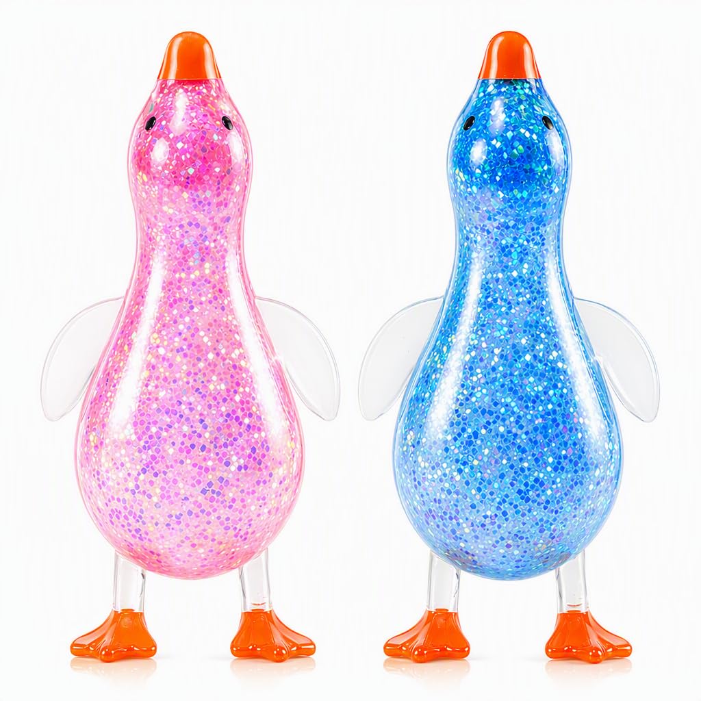 2 PCS Duck Squishy, Sugar Squishy Stress Relief for Focus Enhancement, Office Desk Relaxation, Travel Companion,