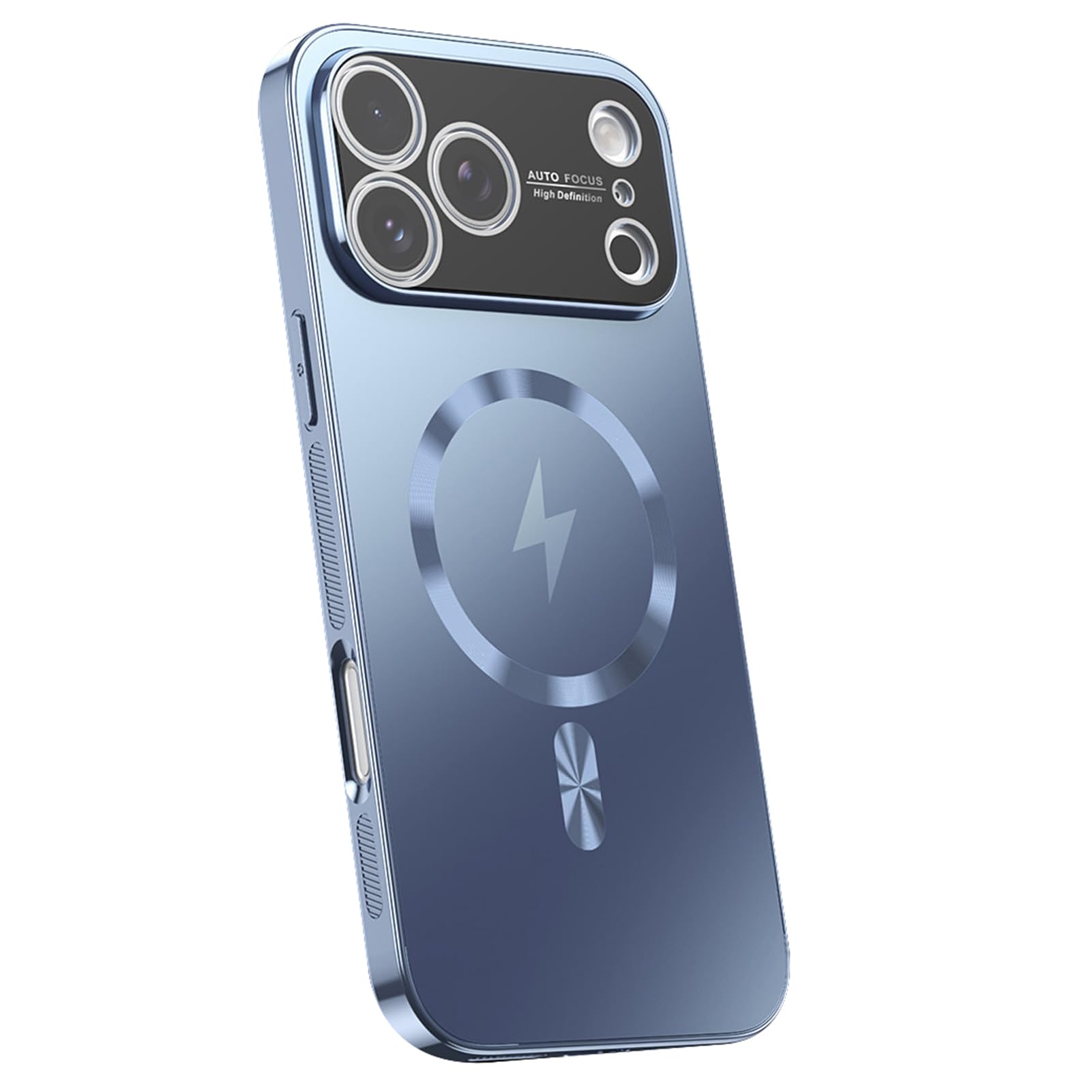 Coque rigide chrome pour iPhone 17 avec finition mate luxe