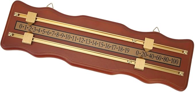 Marcador de juego de billar madera MDF marrón miniatura 4