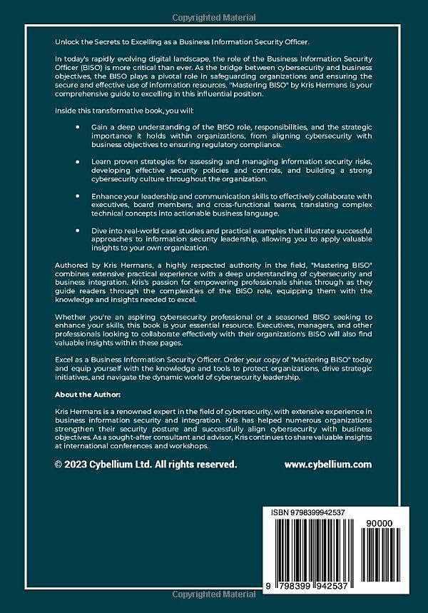 Miniatura 2 de Mastering BISO Mastering The Business Information Security Manager Function