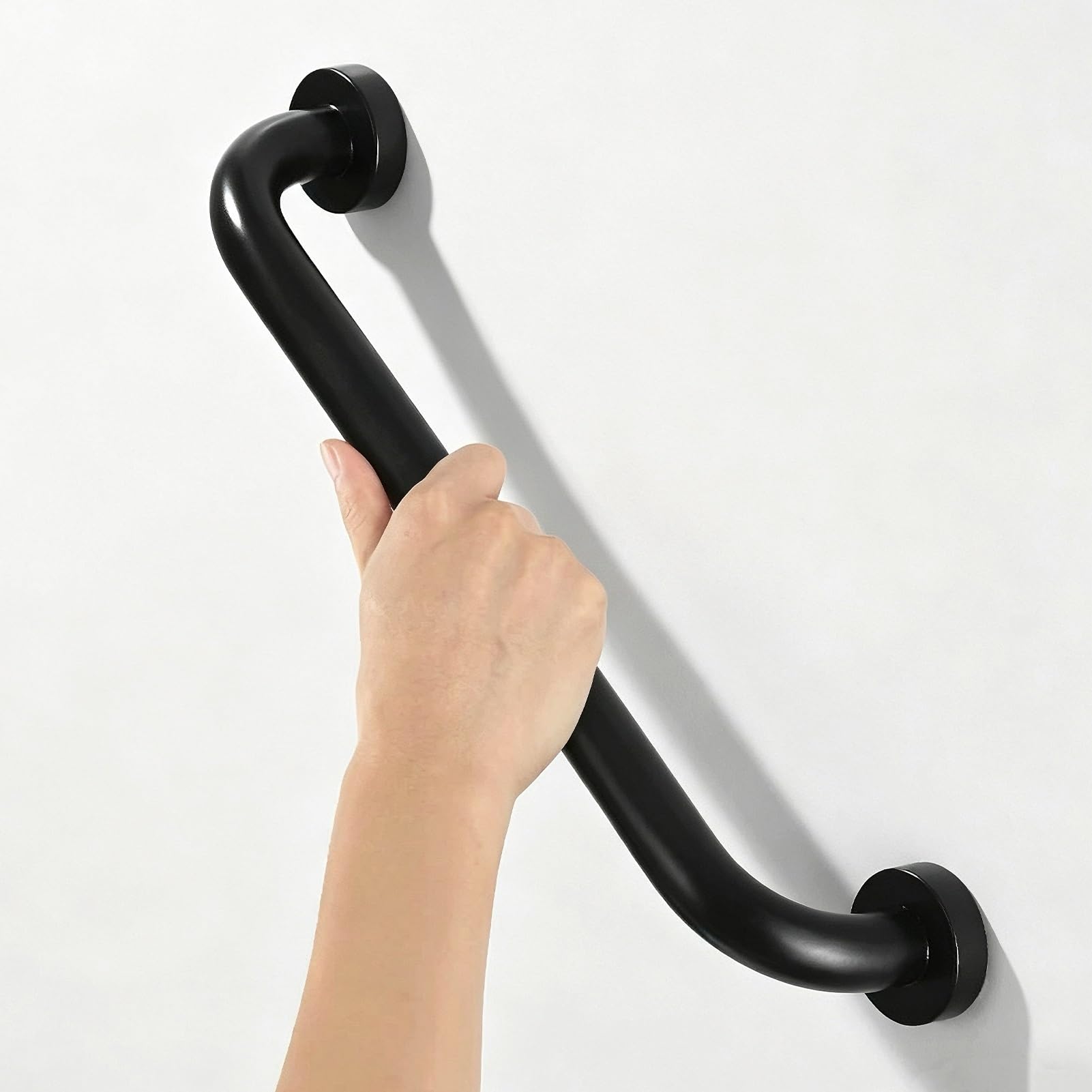 FKXSXAZ Black Grab Bars for Bathtubs and Showers, Anti-Slip Bathroom Shower Wall, Safety Handicap Handle, Stainless Steel, Support Handle(100cm/39in)