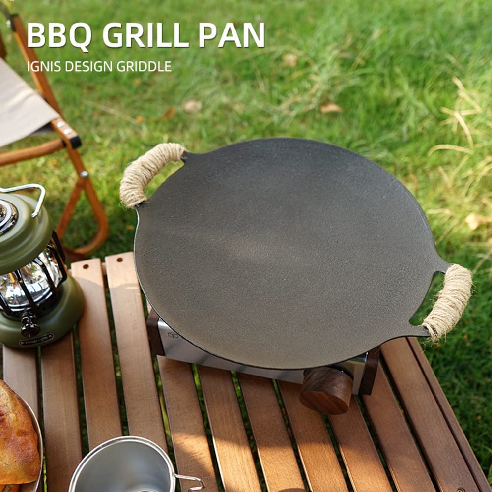 Wok de hierro al aire libre para freír inducción abierta parrilla redonda para cocinar en el hogar, campo de cocina, barbacoa, accesorios de camping