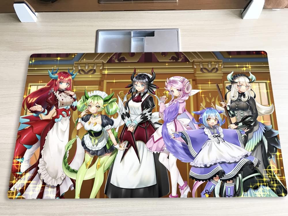 Amazon.com: Mlikemat New Duel Playmat Dragonmaid Deck TCG CCG Trading Card  Game Mat + Free Bag : Toys & Games