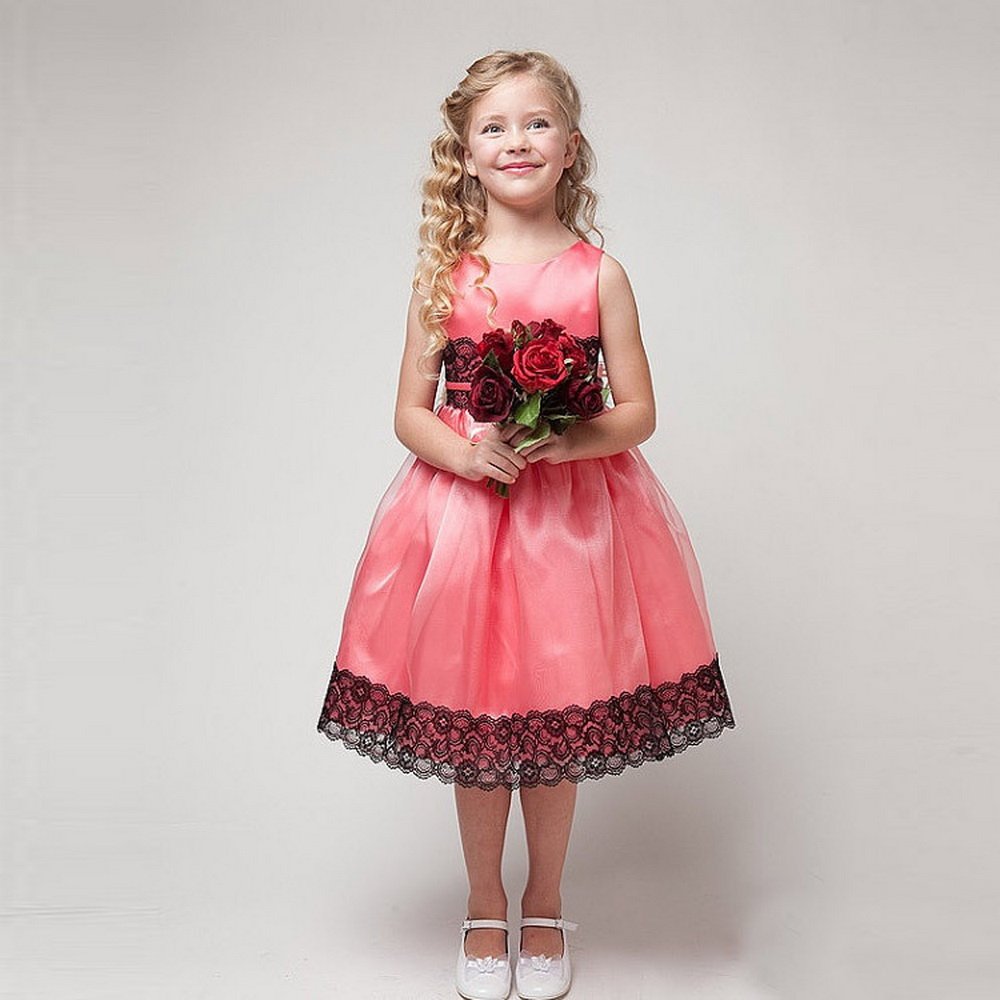Princess Party Dress Summer Baby Girl Lace Dresses with