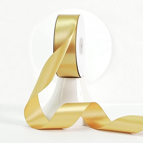 Vista 705 de MEEDEE Orange Satin Ribbon - 1.5 inch Double Faced Satin Ribbon, 50 Yards - Neon Tangerine - For Christmas, Thanksgiving, Halloween, Weddings