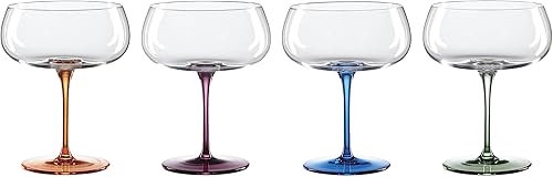 Oneida Bottoms Up - Vasos de cóctel, juego de 4, 4 unidades, multicolor