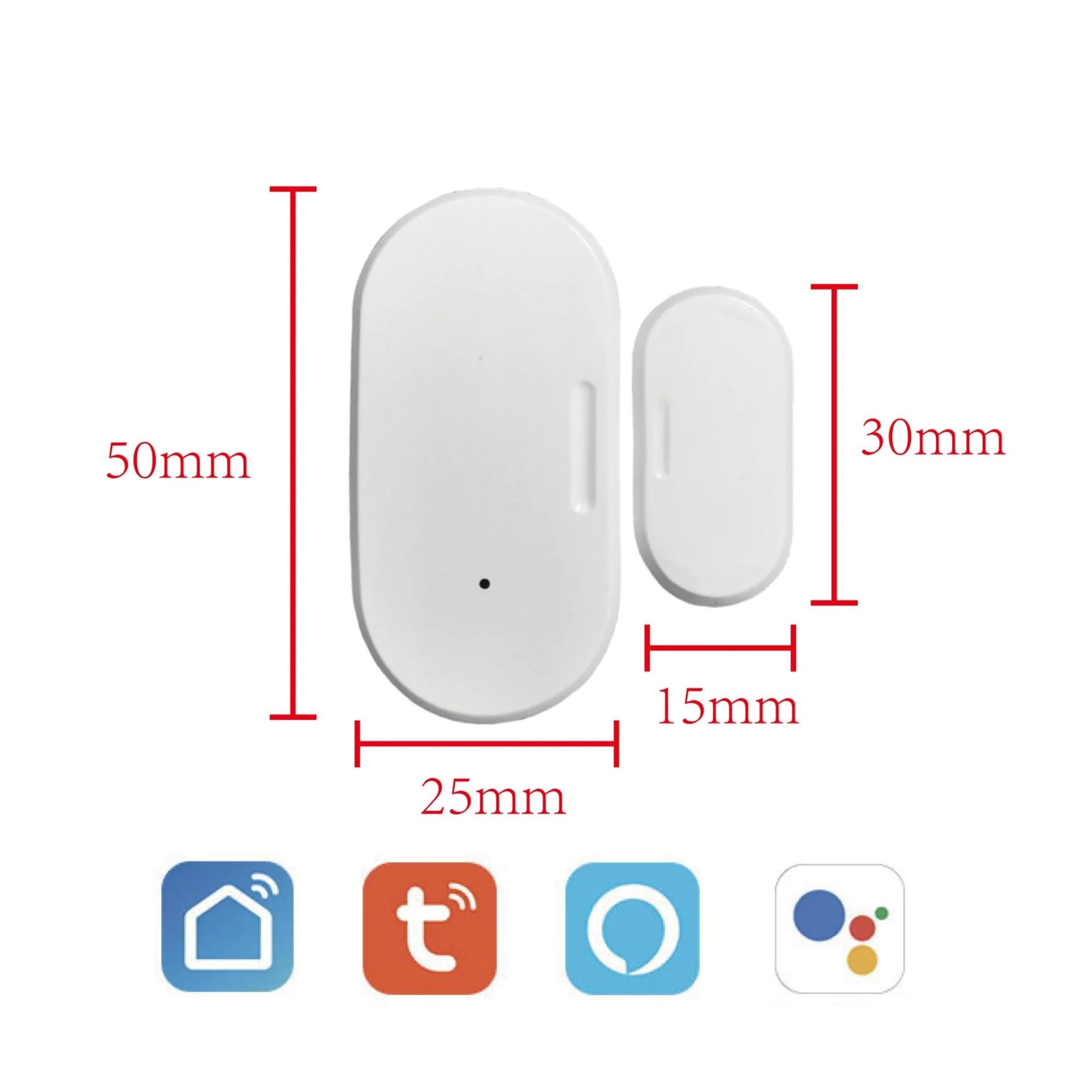 Alarmas De Puerta, Tuya Zigbee-Sensor magnético de puerta y ventana, conexión inalámbrica, detectores de puerta inalámbricos for hogar inteligente, automatización magnética de puerta Para La Seguridad
