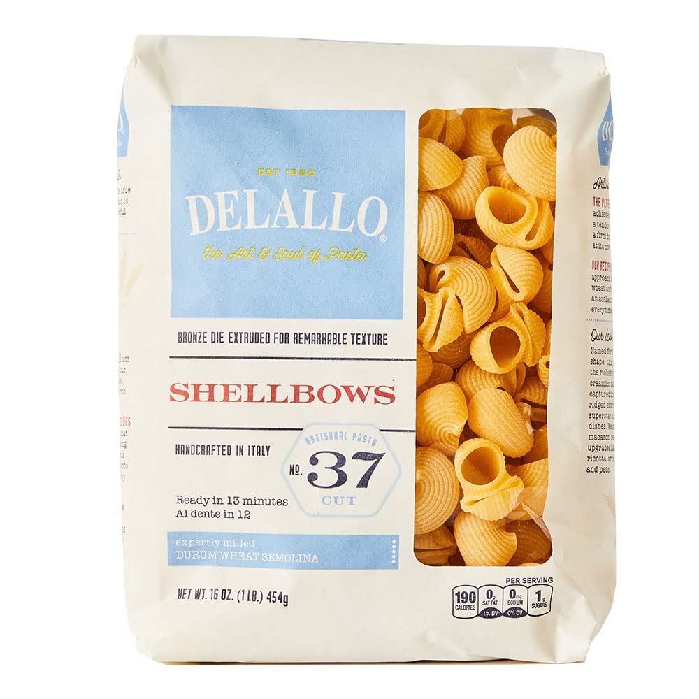 DeLallo Shellbows, 16-Ounce Units (Pack of 16)