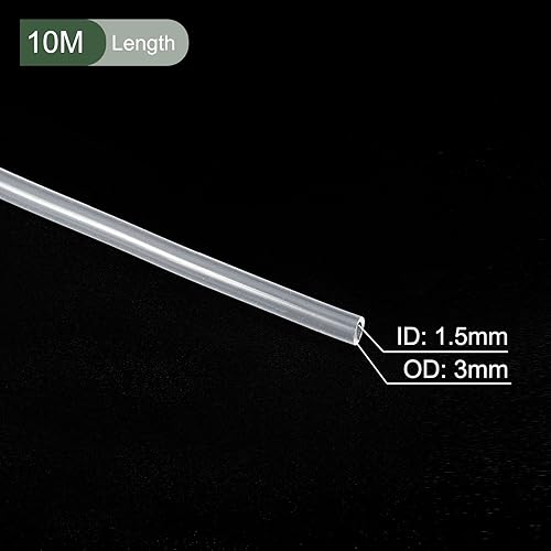 Miniatura 76 de YOKIVE Tubo de silicona, transferencia de agua, ideal para bomba (transparente, 0.118x0.157 in IDxOD, 16.4 ft)