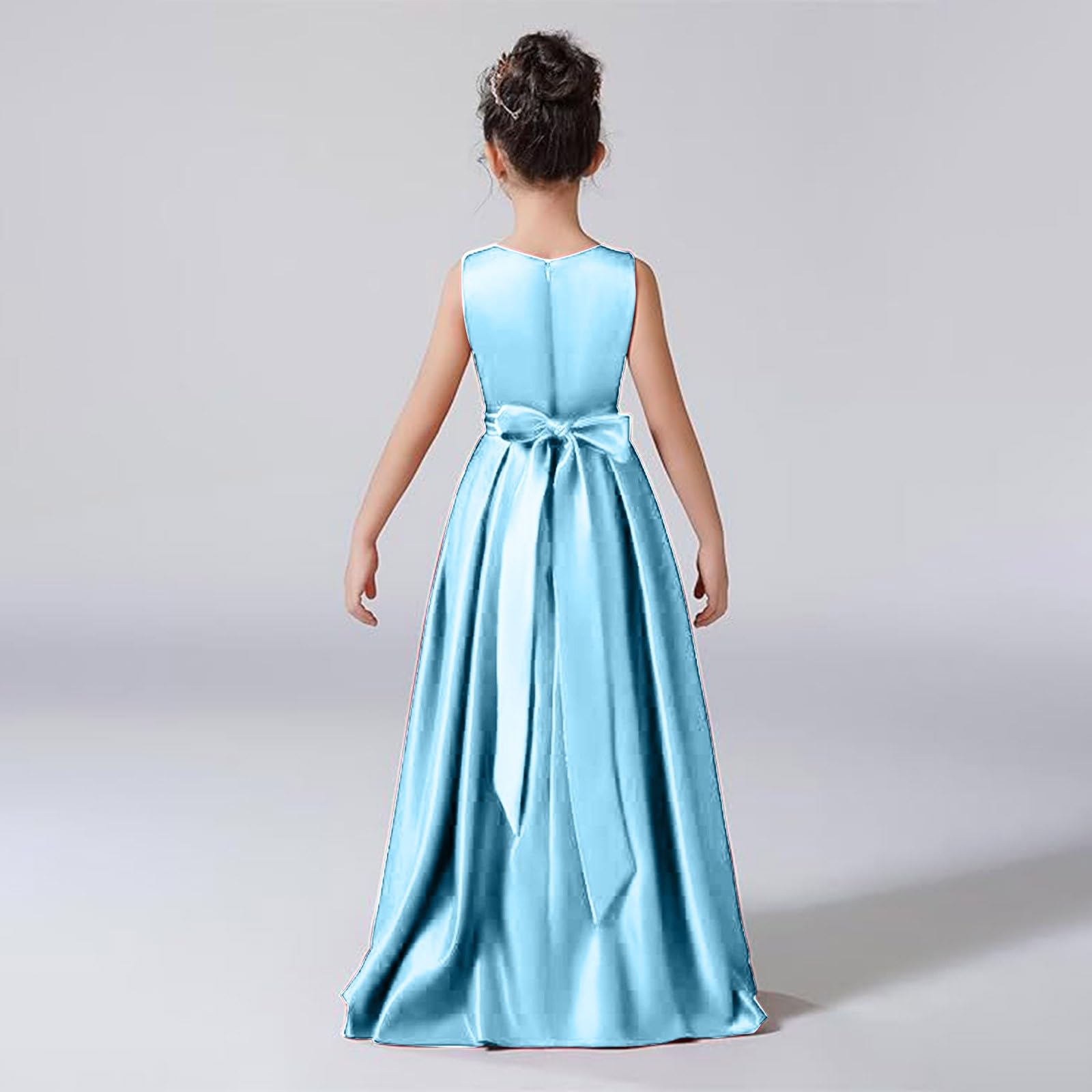 Robe Longue élégante pour Fille - pour Mariage, Demoiselle d'honneur, Bal de Fin d'année, soirée, Concours de beauté, Danse