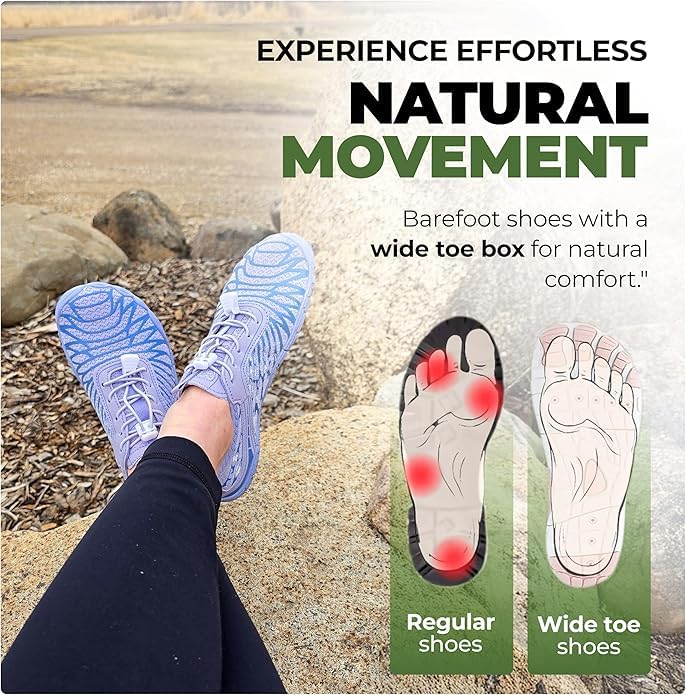 Image of Hike Footwear HF Signature Healthy & Non-Slip Breathable Barefoot Shoesfor Women Men, Wide Toe Flexible, Lightweight Daily Wear Walking Shoes Unisex