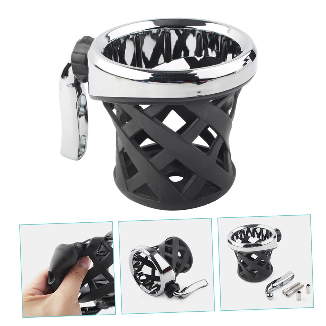 GLEAVI Porte-gobelet en Maille pour Guidon de Porte-gobelet pour Poussette Porte-gobelet Porte-gobelet pour perchoir réaménager Accessoires Perche gl1800 Aluminium