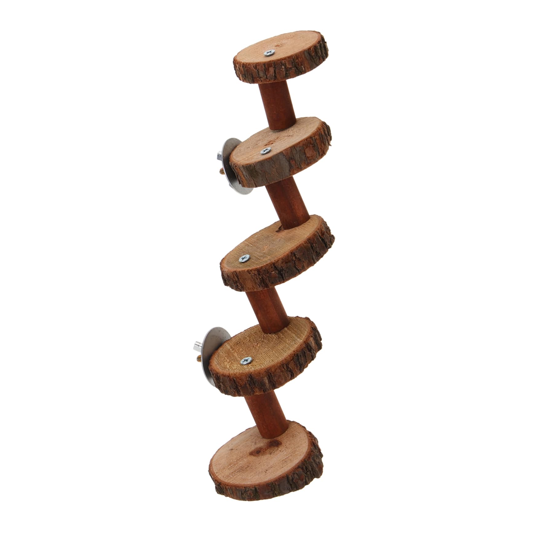 ROMISBABA Wooden Ladder for Birds Hamsters Climbing Toy Bird Training Ladder Parrot Toy Safe Fun