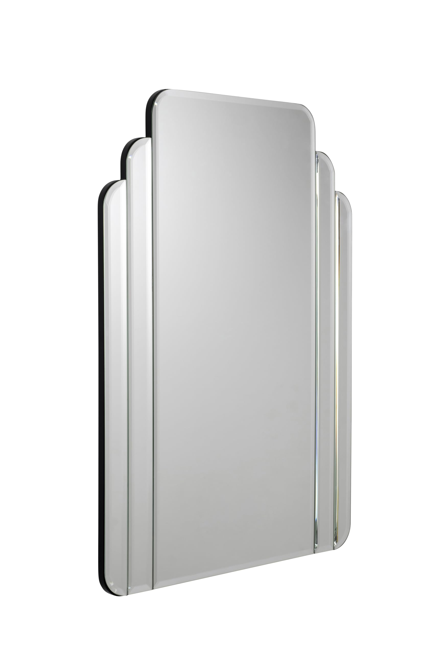 Croydex 70 x 50cm Art Deco Bevelled Bathroom Mirror