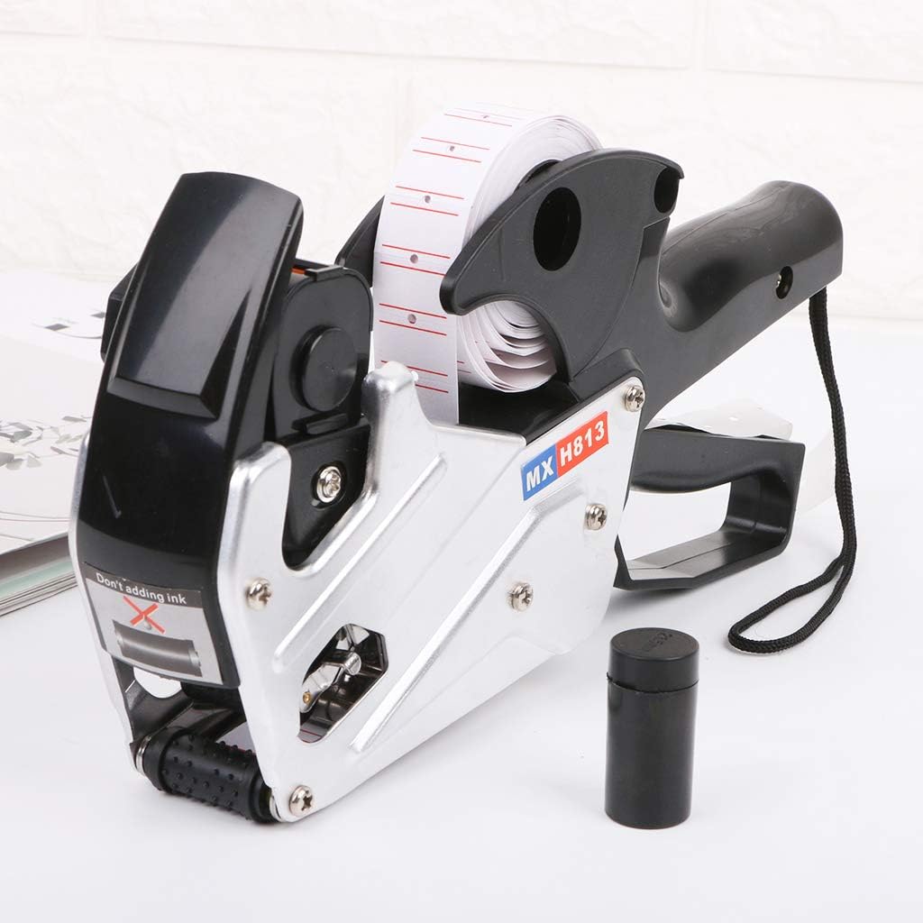 MX-H813 A-line 8 Digits Tag Labeler Labeller Label Paper for Retail St Kneaded Eraser Case